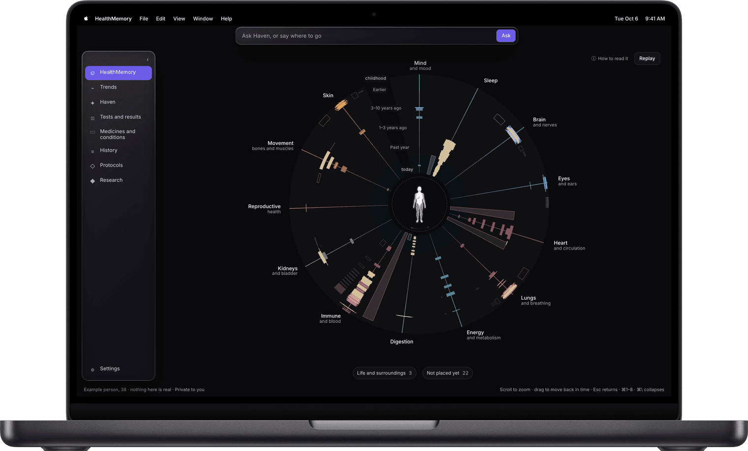 HealthMemory for Mac on a MacBook Pro